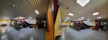 ŠC Tolmin_hodnik pred knjižnico prej-potem